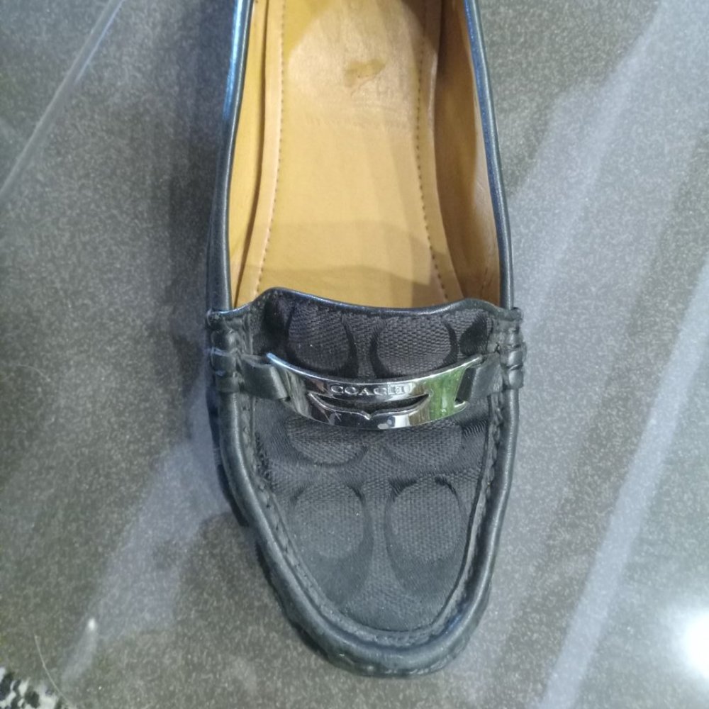 Coach Driver/ Loafers-Black + Gray